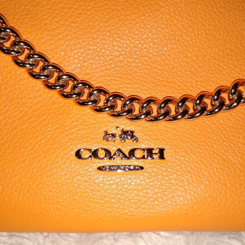**SOLD** Coach Pebble Leather Carrie Crossbody Bag - Picture 3 of 8